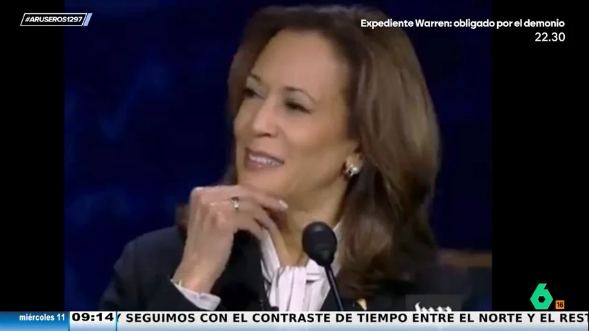 Las caras de Kamala Harris ante los bulos de Donald Trump colapsan de memes las redes sociales