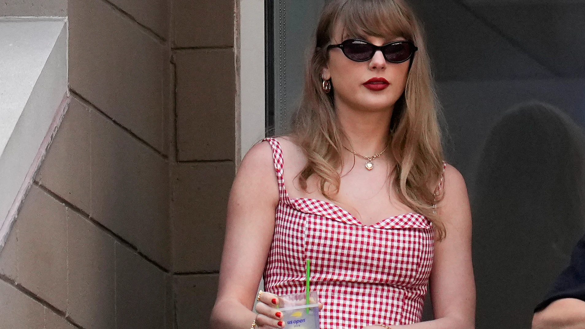 Taylor Swift, en la grada durante la final del US Open