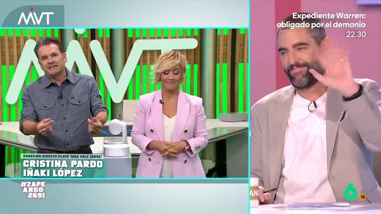 Los 'lapsus' de Iñaki López: "He confundido a mi mujer y a la de Roberto Leal con Sonia y Selena" Durante su conexión con Zapeando, Iñaki López protagoniza otro más de sus divertidos 'lapsus' al llamar "Rosalía, Rosaura" a Georgina Rodríguez. La reacción de Cristina Pardo y Dani Mateo, en este vídeo.