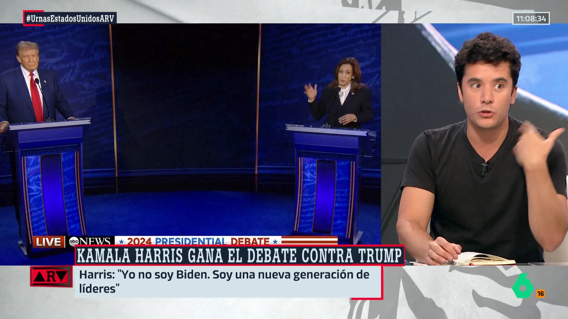 Emilio Doménech explica qué es lo que a Donald Trump "le sacaba de quicio" de Kamala Harris durante el debate de EEUU