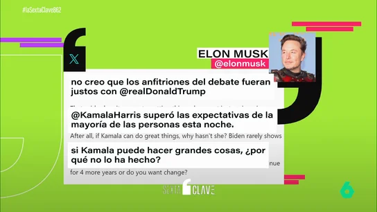 La reacción de la ultraderecha al debate entre Donald Trump y Kamala Harris: de Elon Musk a J.D. Vance La reacción de la ultraderecha al debate entre Donald Trump y Kamala Harris: de Elon Musk a J.D. Vance
