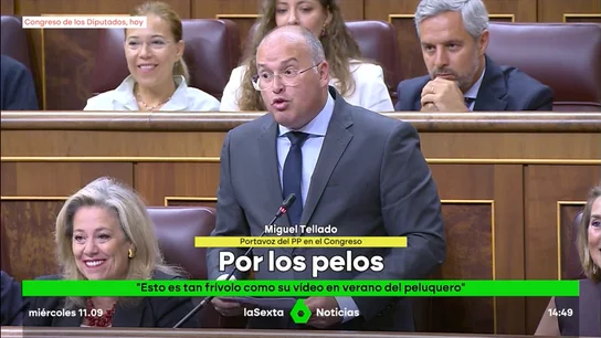 Bolaños responde a la burla de Tellado: "Cuando quiera vamos usted y yo al peluquero" Bolaños responde a la burla de Tellado: "Cuando quiera vamos usted y yo al peluquero"