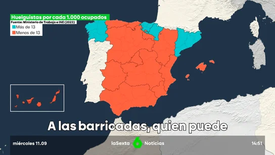 Radiografía de las huelgas en España: los sectores con peores condiciones son los que menos protestan Radiografía de las huelgas en España: los sectores con peores condiciones son los que menos protestan