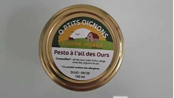 Salsa de pesto de la marca O Ptits Oignons contaminada de botulismo