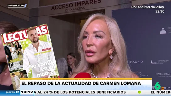 Carmen Lomana, sobre José María Almoguera, hijo de Carmen Borrego: "Si tiene que deshacerse de traumas que vaya al psicólogo" Carmen Lomana, sobre José María Almoguera, hijo de Carmen Borrego: "Si tiene que deshacerse de traumas que vaya al psicólogo"