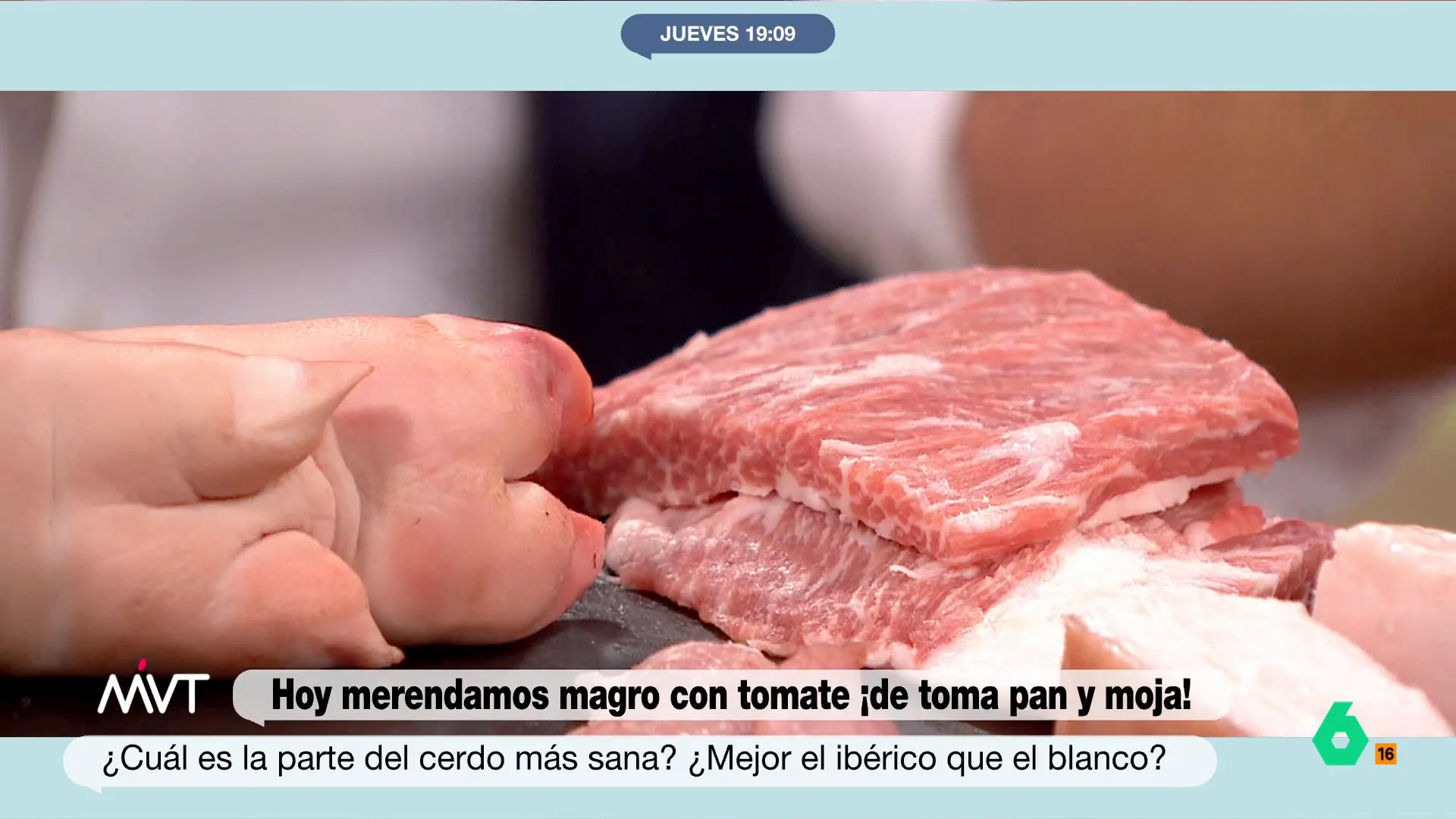 Pablo Ojeda hace un repaso de los beneficios y calorías de cada parte del cerdo