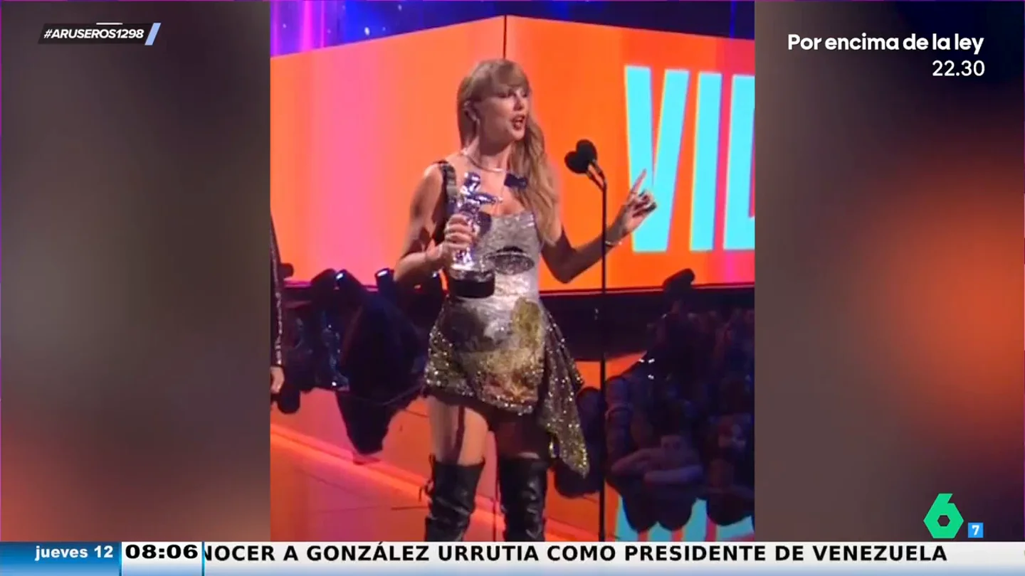 Taylor Swift arrasa en los MTV y dedica un premio a Travis Kelce: "Todo lo que toca lo convierte en felicidad" Taylor Swift arrasa en los MTV y dedica un premio a Travis Kelce: "Todo lo que toca lo convierte en felicidad"