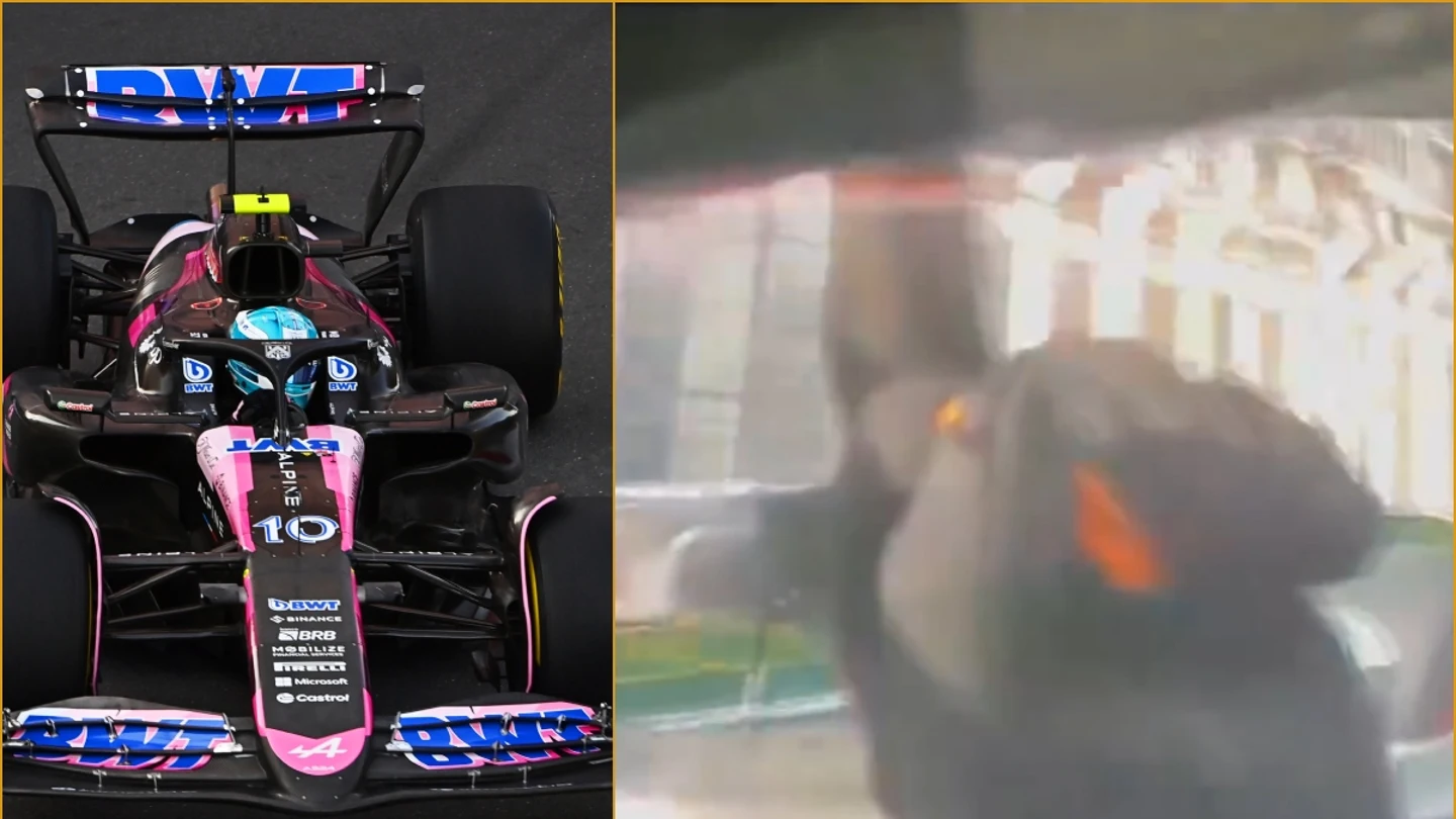 Peineta de Lando Norris a Pierre Gasly Peineta de Lando Norris a Pierre Gasly