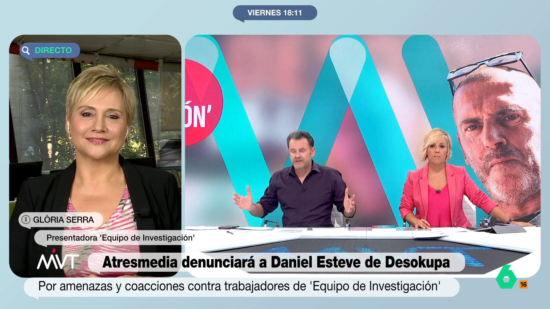El mensaje de apoyo de Iñaki López a Glòria Serra tras las amenazas de Dani 'Desokupa': "Nos pondremos de gala ese día" El mensaje de apoyo de Iñaki López a Glòria Serra tras las amenazas de Dani 'Desokupa': "Nos pondremos de gala ese día"