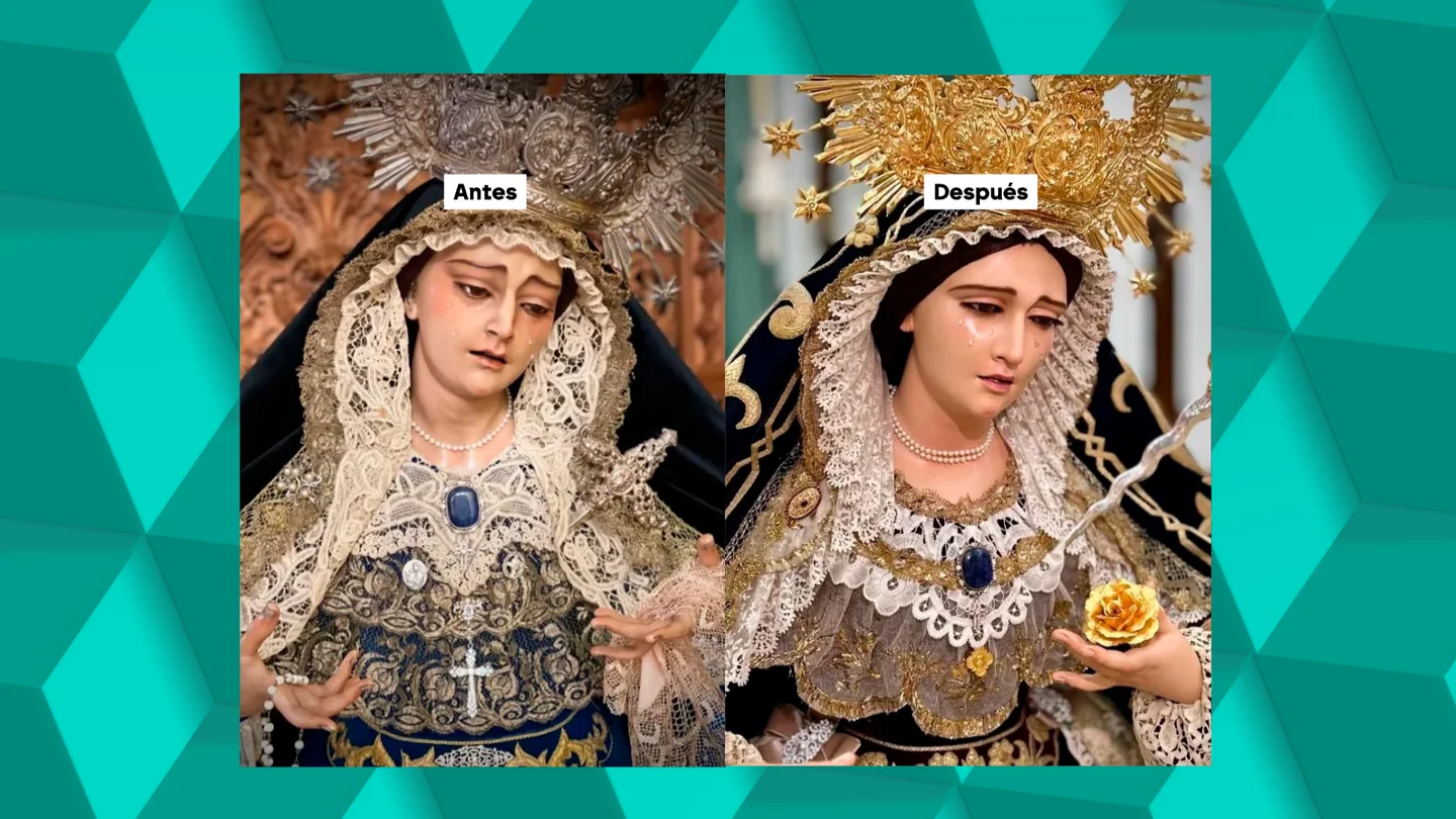 La comparación entre las dos virgenes del Mayor Dolor y Traspaso La comparación entre las dos virgenes del Mayor Dolor y Traspaso
