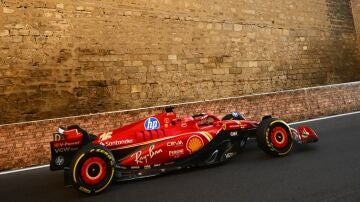 Charles Leclerc, en Bakú