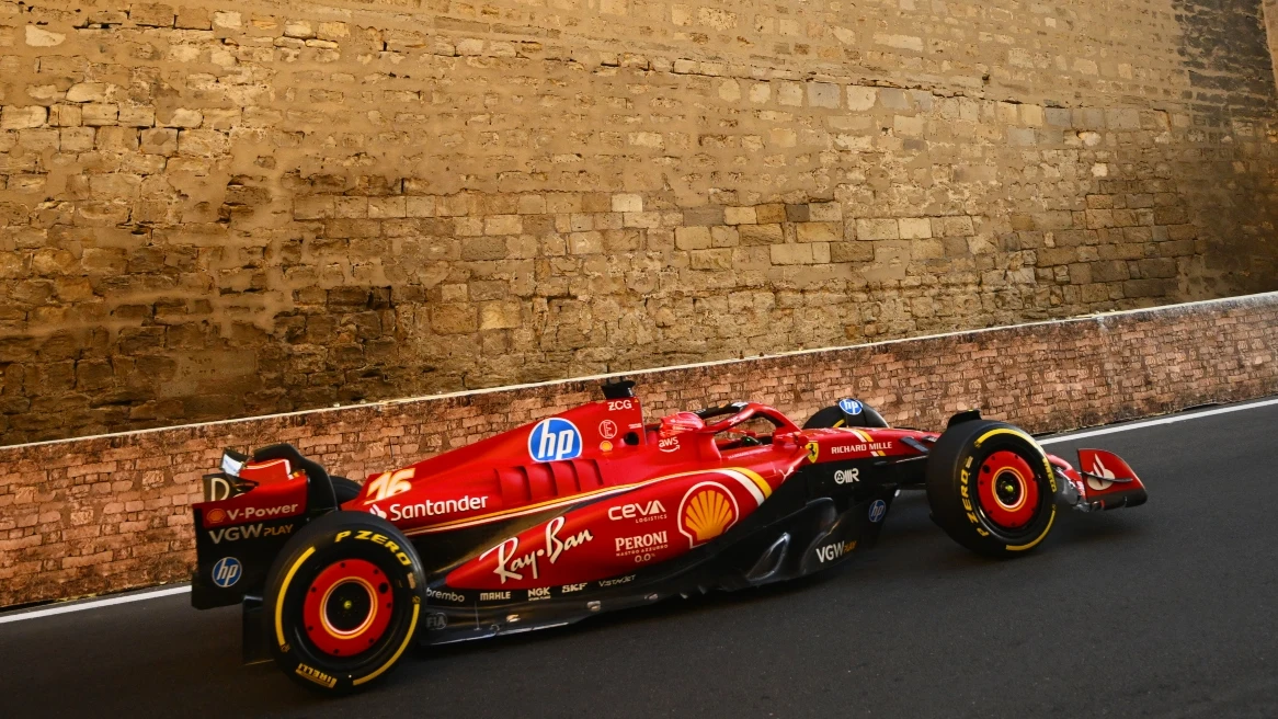 Charles Leclerc, en Bakú