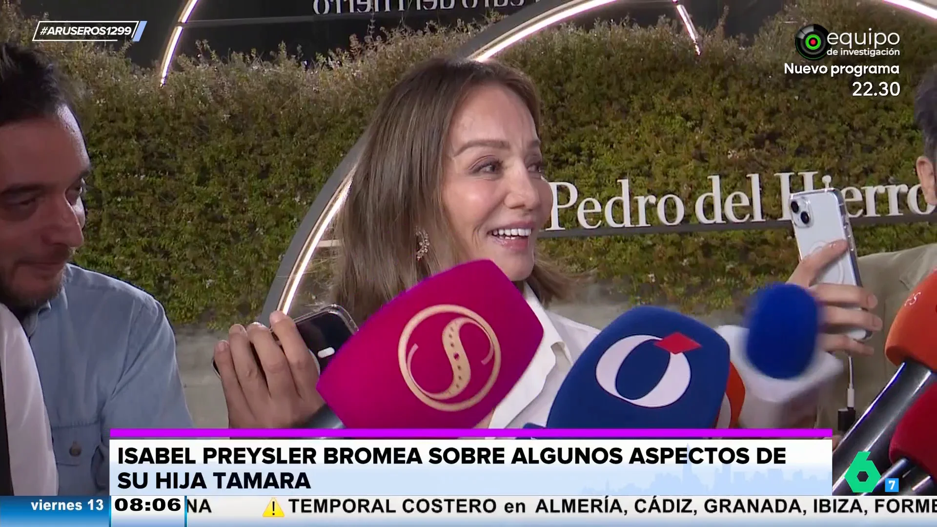 La reacción de Isabel Preysler cuando le preguntan si se lleva mejor con Íñigo Onieva, marido de Tamara Falcó