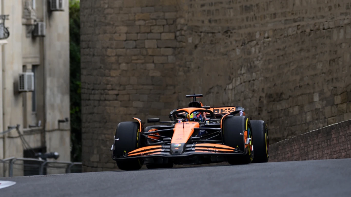 Oscar Piastri, con el McLaren en Bakú Oscar Piastri, con el McLaren en Bakú