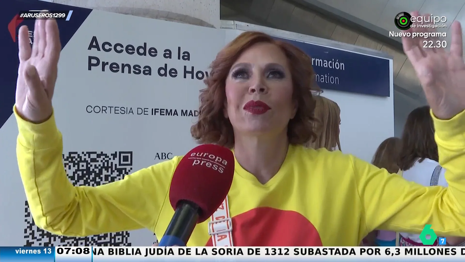 Ágatha Ruiz de la Prada responde a Carmen Lomana y habla de su encuentro con Milei: "Es superdotado"