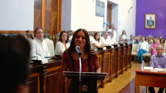 Ana Núñez toma posesión como concejala del PP en el Ayuntamiento de Jaén. Ana Núñez toma posesión como concejala del PP en el Ayuntamiento de Jaén.