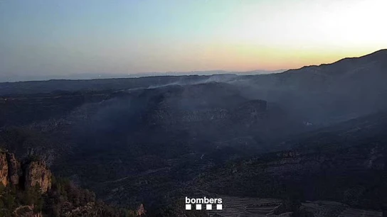 Imagen de los incendios de Cabacés y Porrera (Tarragona)  Imagen de los incendios de Cabacés y Porrera (Tarragona)