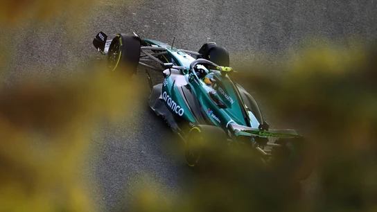 Fernando Alonso, con el Aston Martin Fernando Alonso, con el Aston Martin