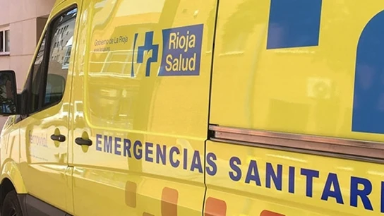 Una ambulancia en La Rioja en una foto de archivo Una ambulancia en La Rioja en una foto de archivo