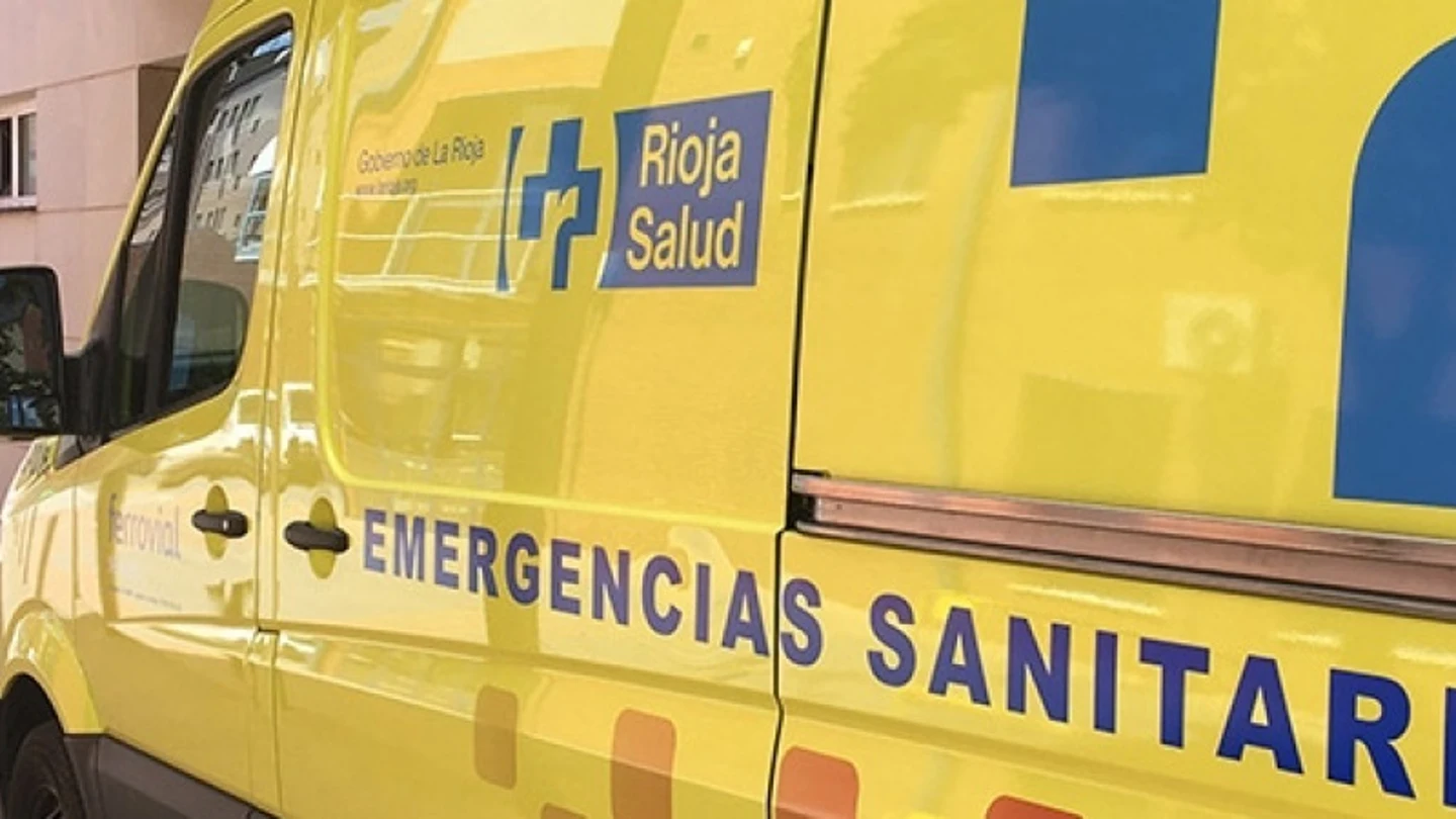 Una ambulancia en La Rioja en una foto de archivo Una ambulancia en La Rioja en una foto de archivo