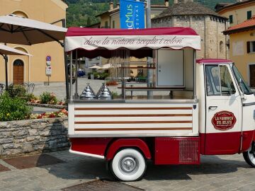 Carrito de los helados en Italia