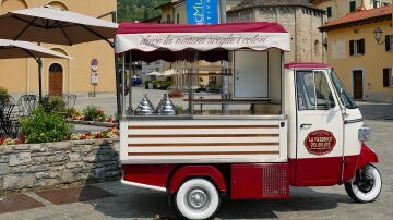 Carrito de los helados en Italia