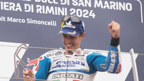 Marc Márquez celebra una victoria Marc Márquez celebra una victoria