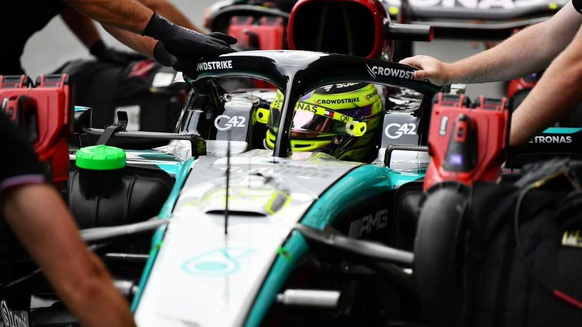 Lewis Hamilton, en el Mercedes