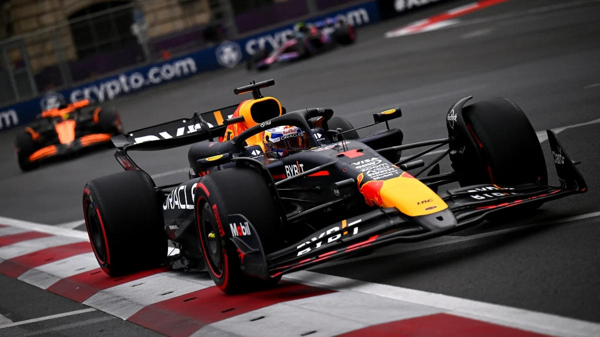 Max Verstappen, en pista