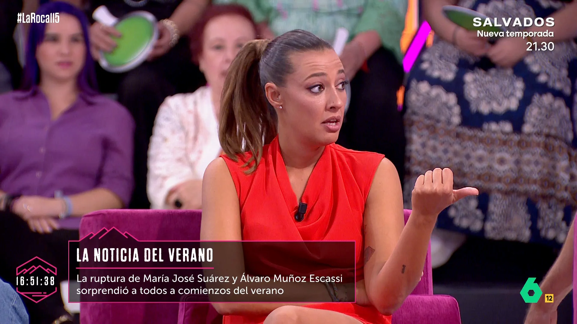 Sara Ramos: "Para mí la noticia del verano es el divorcio de Juan del Val y Nuria Roca" LA ROCA 