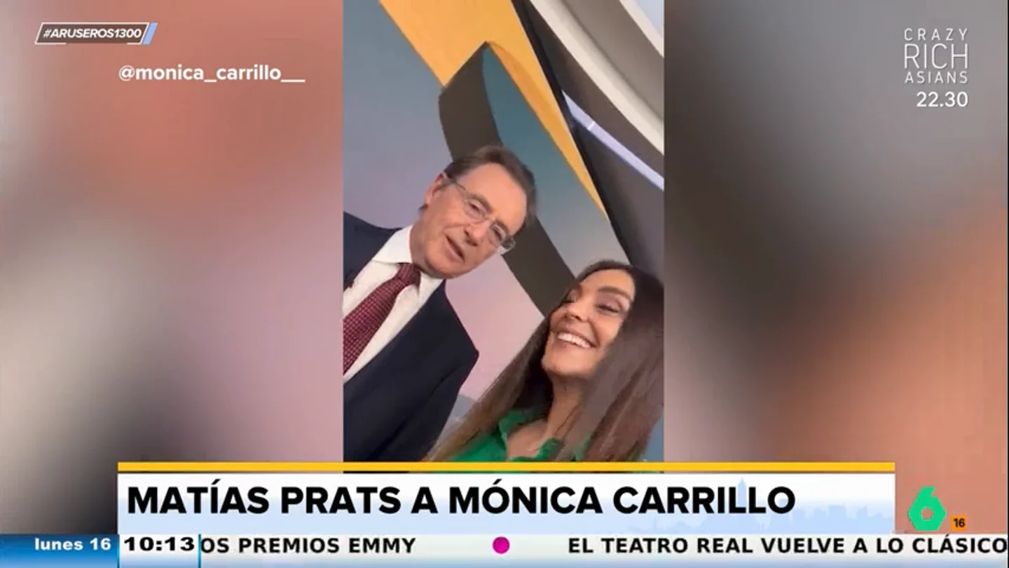 Matías Prats, a Mónica Carrillo después de cumplir 16 años juntos en el informativo: "Que paciencia tengo" Matías Prats, a Mónica Carrillo después de cumplir 16 años juntos en el informativo: "Que paciencia tengo"