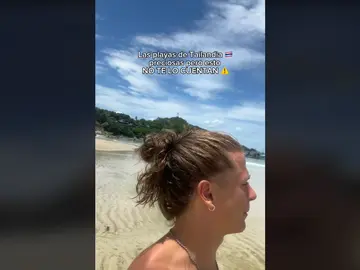 Visita una playa de Tailandia y el agua está caliente Visita una playa de Tailandia y el agua está caliente