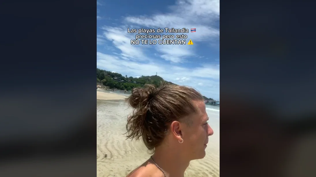 Visita una playa de Tailandia y el agua está caliente Visita una playa de Tailandia y el agua está caliente