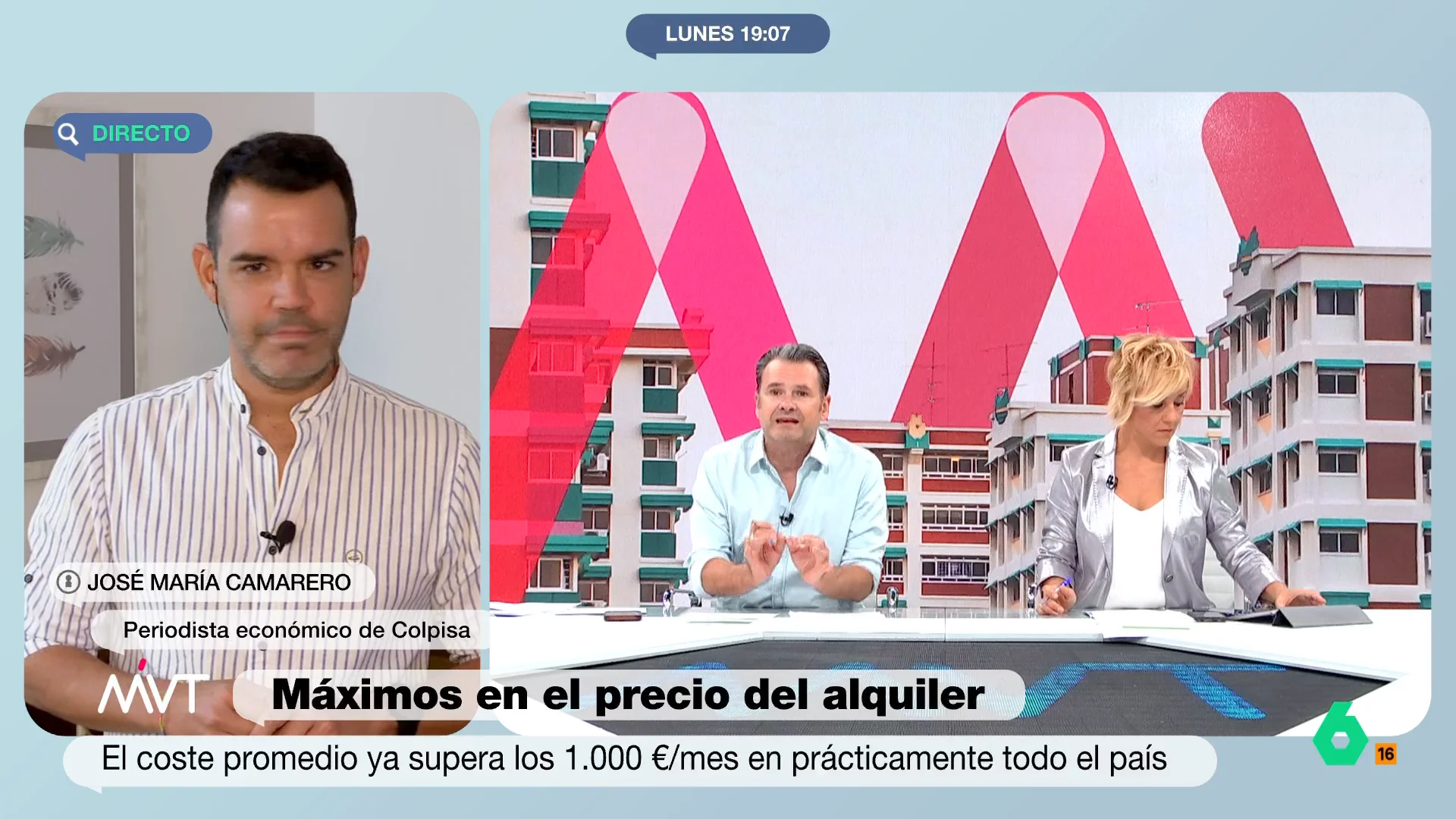 Como apunta el presentador de Más Vale Tarde, el aumento de los precios del alquiler en nuestro país está provocando otros problemas derivados como es la baja natalidad. "Es un auténtico lujo tener un niño", manifiesta. 