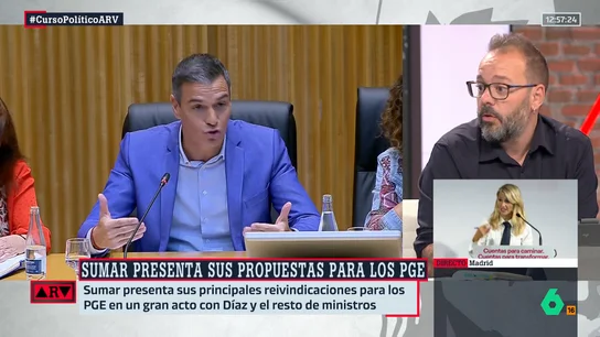 La "advertencia" de Maestre al PSOE de cara a los Presupuestos: "Debería preocuparse por llegar a acuerdos con sus socios y olvidarse del PP" La "advertencia" de Maestre al PSOE de cara a los Presupuestos: "Debería preocuparse por llegar a acuerdos con sus socios y olvidarse del PP"