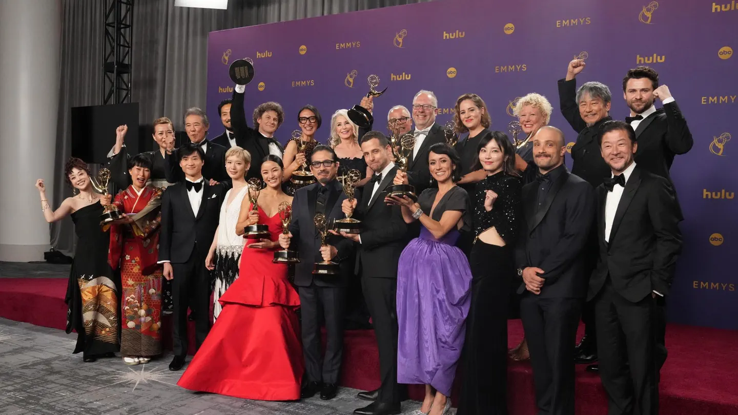 El reprto de 'Shogun' durante la 76ª ceremonia anual de los Premios Emmy celebrada en el Peacock Theater de Los Ángeles, California, Estados Unidos, el 15 de septiembre de 2024. El reprto de 'Shogun' durante la 76ª ceremonia anual de los Premios Emmy celebrada en el Peacock Theater de Los Ángeles, California, Estados Unidos, el 15 de septiembre de 2024.