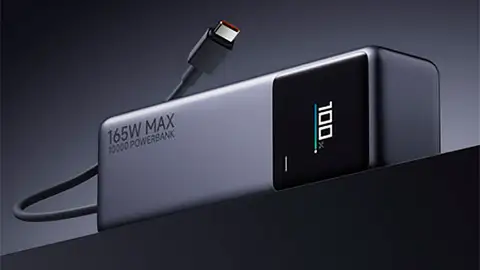 La nueva batería de Xiaomi tiene un cable USB tipo C retráctil La nueva batería de Xiaomi tiene un cable USB tipo C retráctil