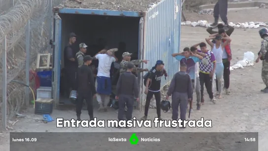 Organizada a través de redes sociales, así fue el intento de salto masivo en Castillejos (Marruecos) Organizada a través de redes sociales, así fue el intento de salto masivo en Castillejos (Marruecos)