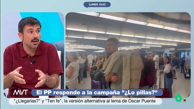 Ramón Espinar aplaude la campaña del Partido Popular sobre Renfe