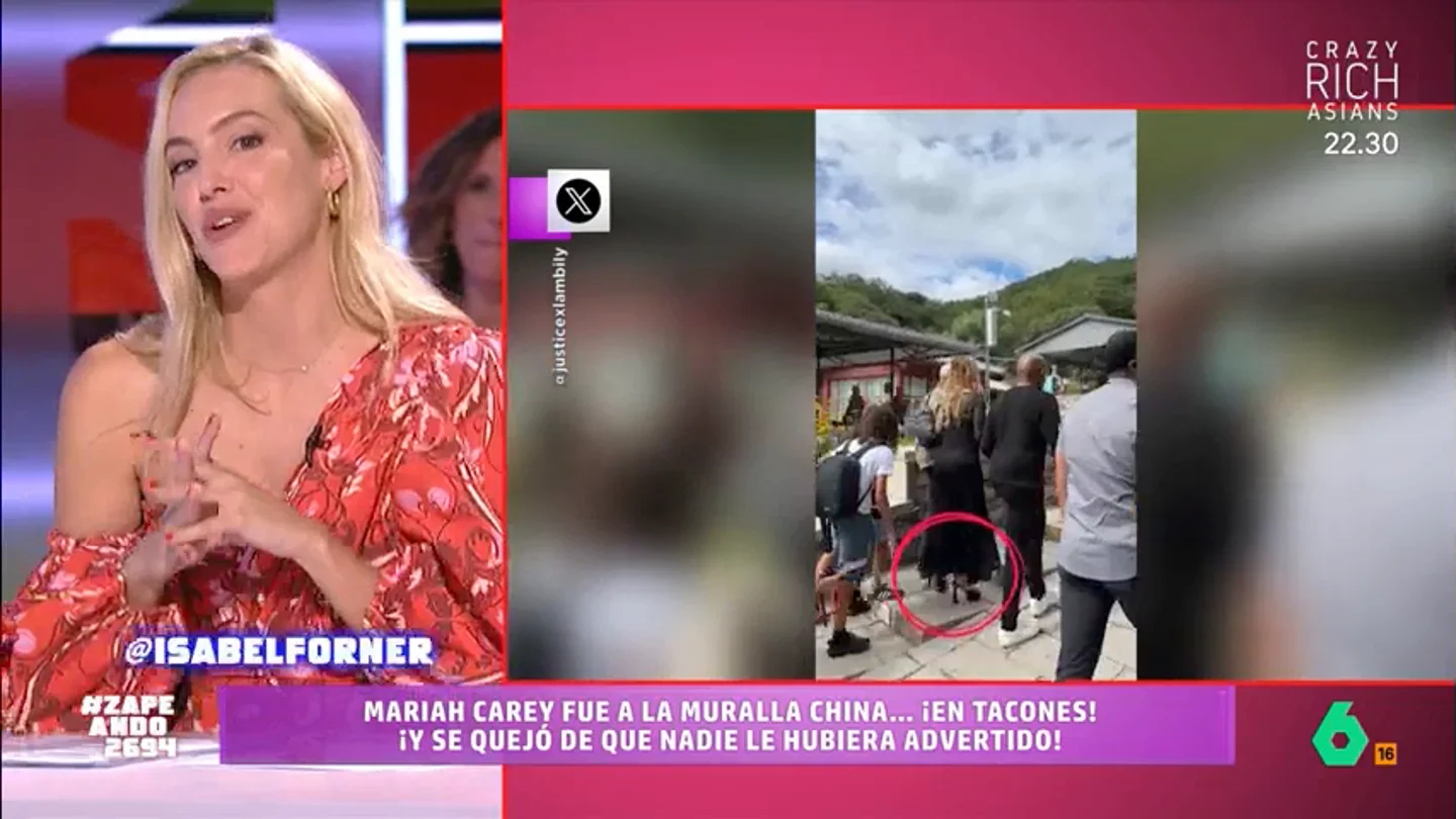 Mariah Carey recorre la Muralla China en tacones: "Me da pena, pero me parece una diva" Mariah Carey recorre la Muralla China en tacones: "Me da pena, pero me parece una diva"
