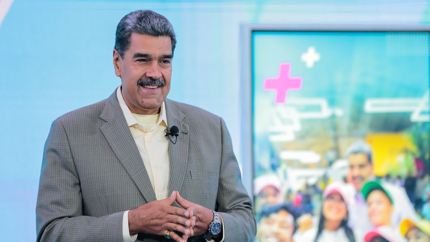 El presidente de Venezuela, Nicolás Maduro, durante su programa de televisión El presidente de Venezuela, Nicolás Maduro, durante su programa de televisión