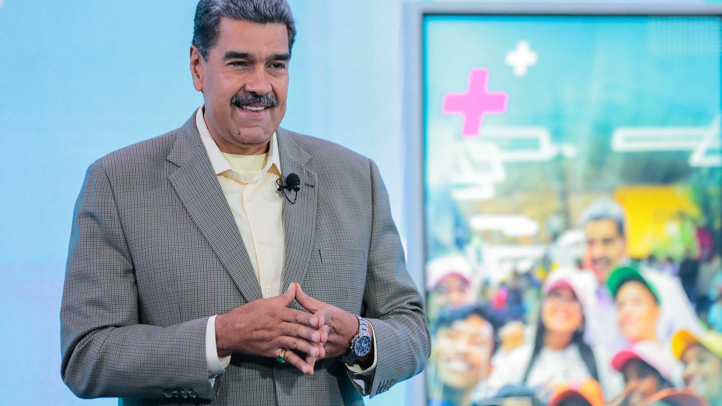 El presidente de Venezuela, Nicolás Maduro, durante su programa de televisión