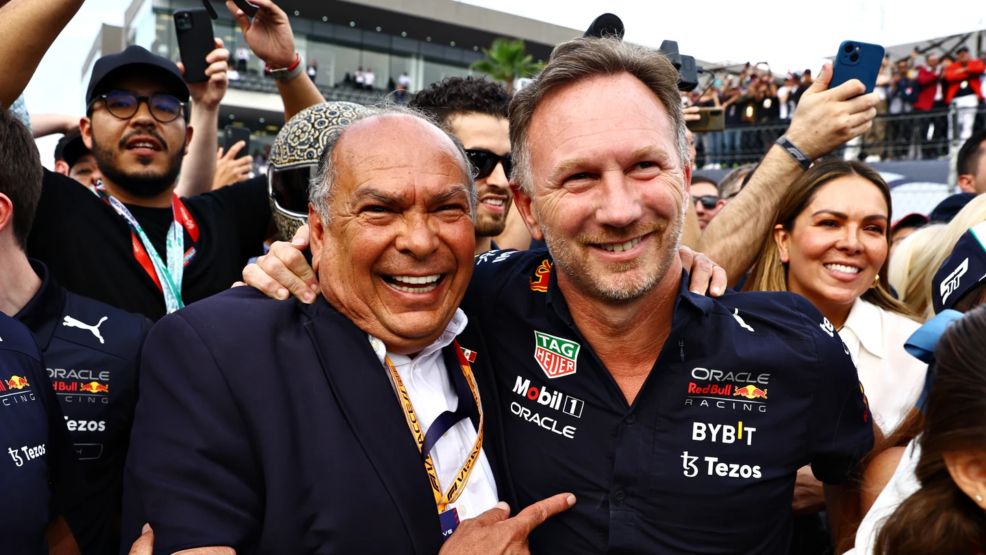 Antonio Pérez y Christian Horner Antonio Pérez y Christian Horner