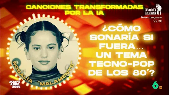 La Inteligencia Artificial muestra cómo sería 'Malamente', de Rosalía, si fuera una canción tecno-pop de los años 80 Un producto musical utiliza la IA para conseguir convertir canciones actuales en temas salidos de otra época. No te pierdas el resultado en el vídeo principal.