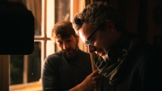 El director Guillermo Rojas y Félix Gómez en un momento del rodaje El director Guillermo Rojas y Félix Gómez en un momento del rodaje