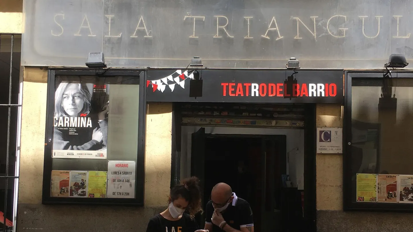 Fachada del Teatro del Barrio en Lavapiés, galardonado con el Premio Nacional de Teatro 2024. Exterior del Teatro del Barrio, en una imagen de 2020.