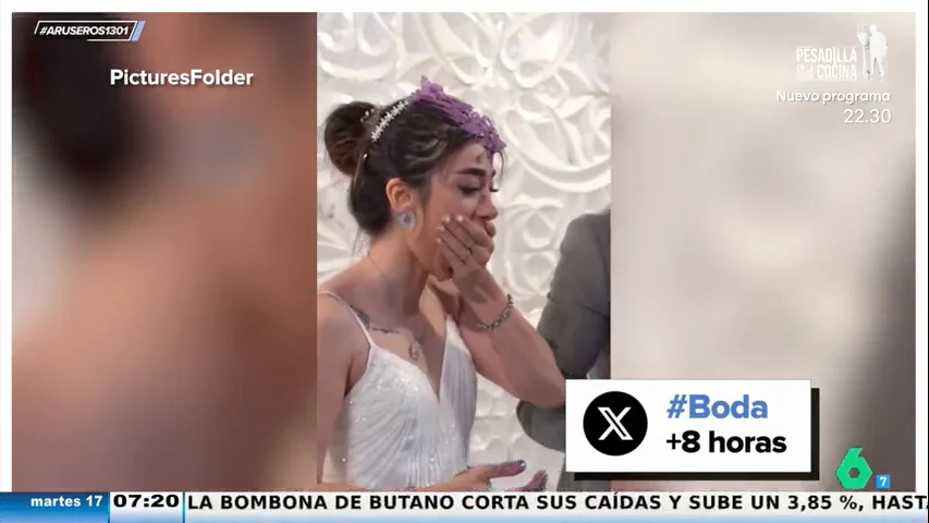 Un novio estampa la cara de su esposa contra su tarta de boda: "La cara es un cuadro"