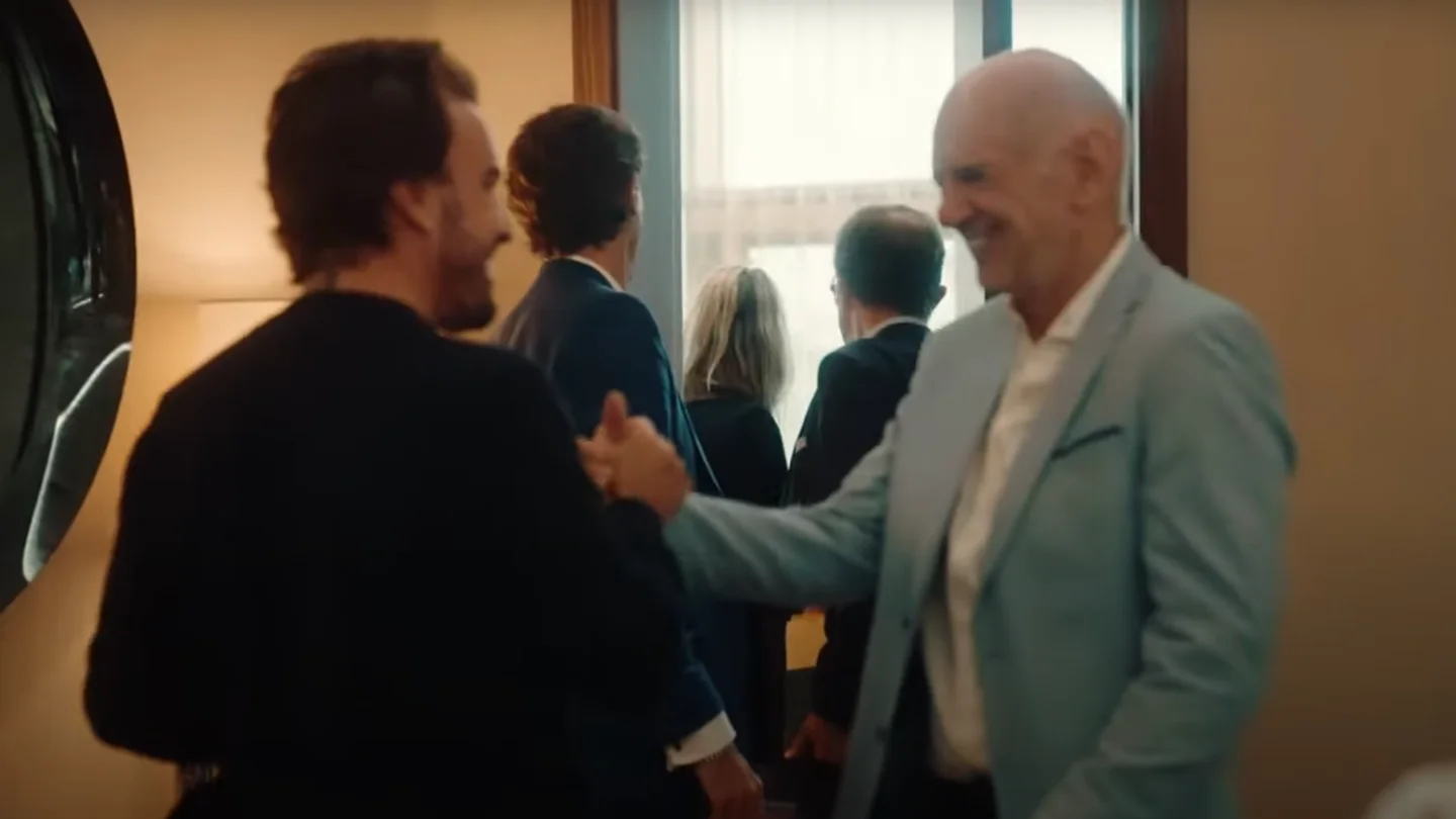 Fernando Alonso y Adrian Newey antes de su presentación con Aston Martin Fernando Alonso y Adrian Newey antes de su presentación con Aston Martin