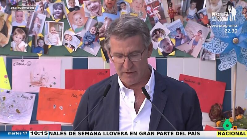 Ángel Martín, contra el vídeo de Alberto Núñez-Feijóo con un mural de niños: "El plano es jodidamente inquietante"