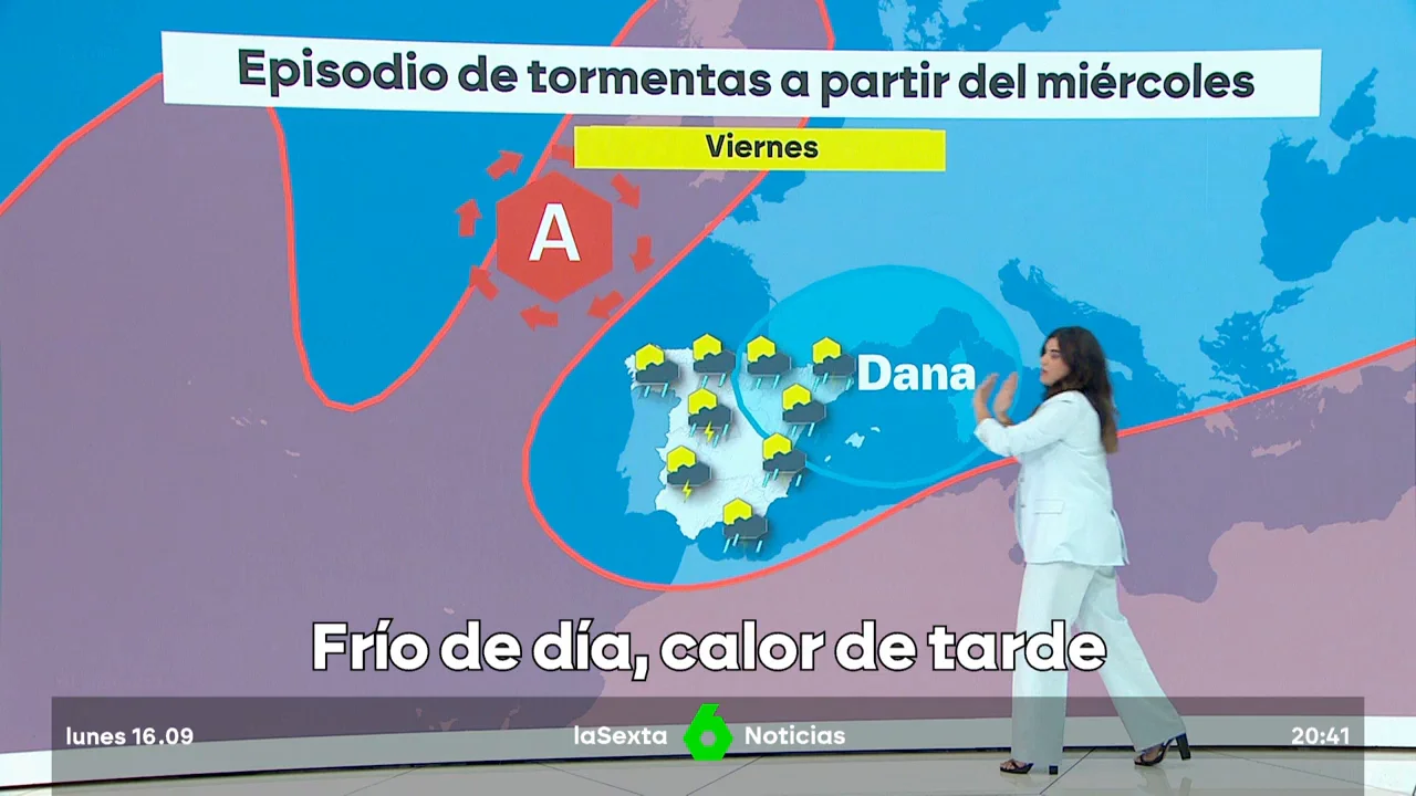 Llega una DANA a partir del miércoles que dejará lluvias en casi todo el país